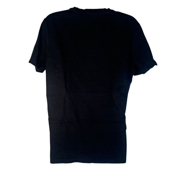 Edward Scissorhands Black & White Stripe T-Shirt Top Tee Goth Punk Emo Movie M - Picture 3 of 3